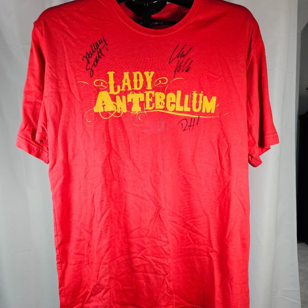 Lady Antebellum Autographed Tshirt Sz Large